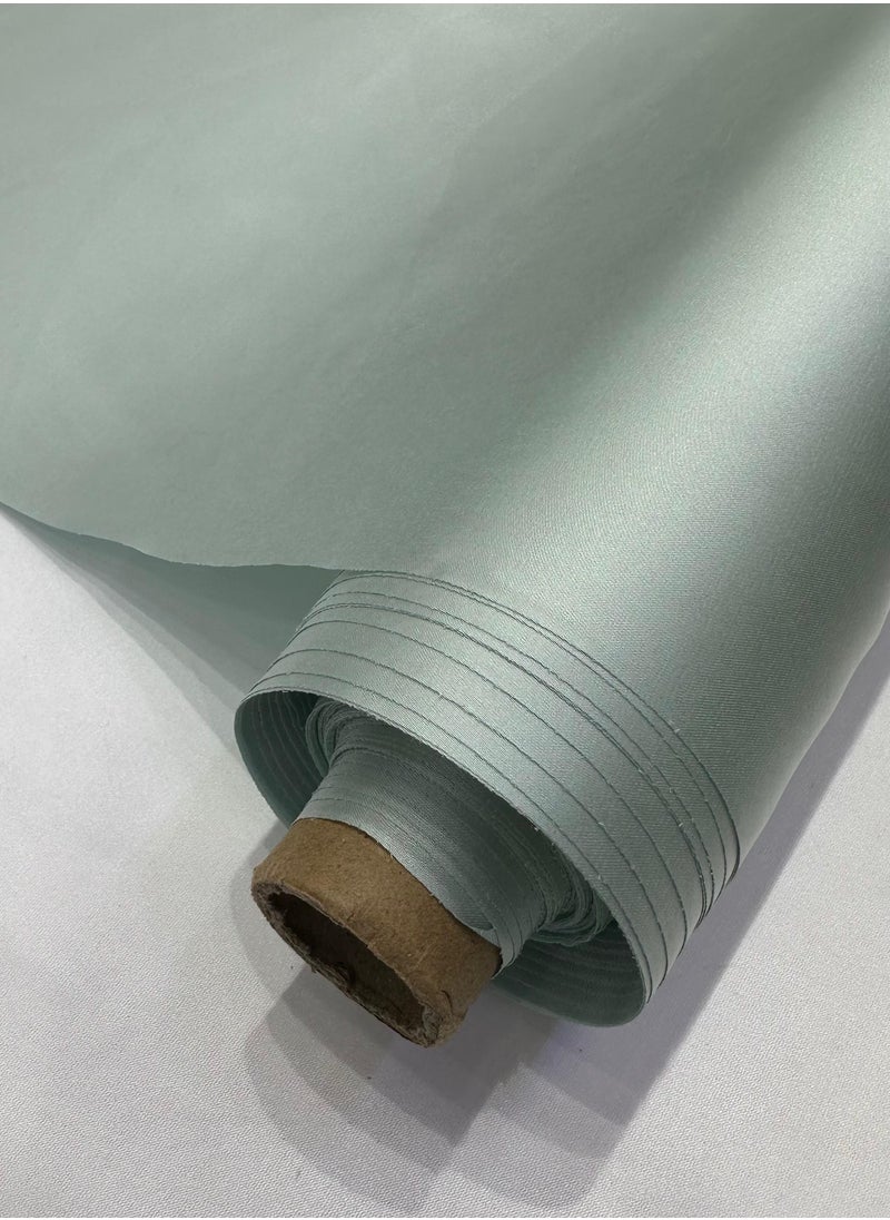 Generic Plain pistachio green silk fabric, 58 inches wide  - Image 2