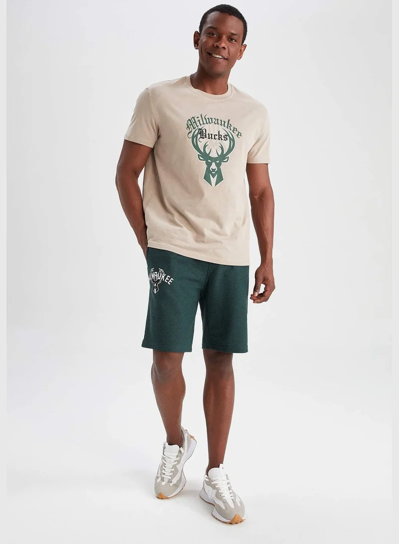 DeFacto Man NBA Milwaukee Bucks Licenced Knitted T-Shirt