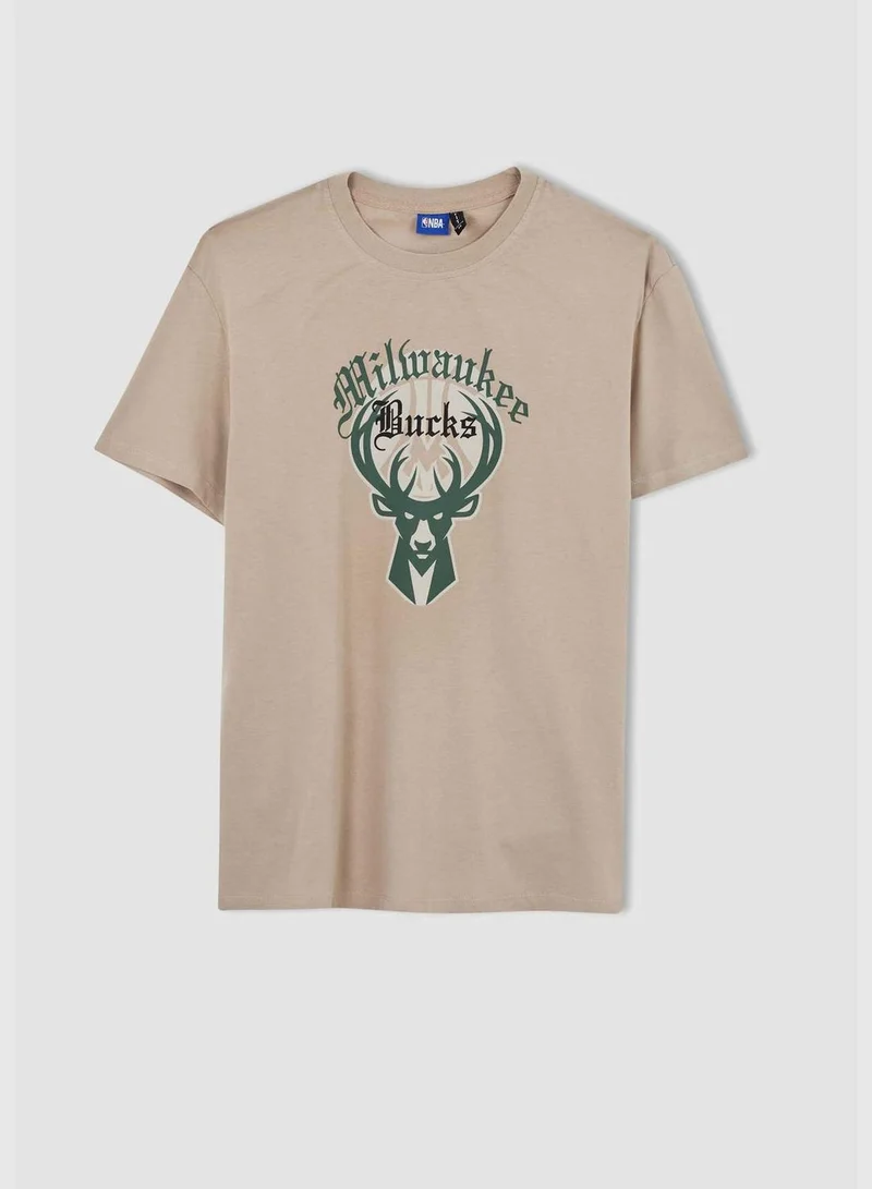 DeFacto Man NBA Milwaukee Bucks Licenced Knitted T-Shirt