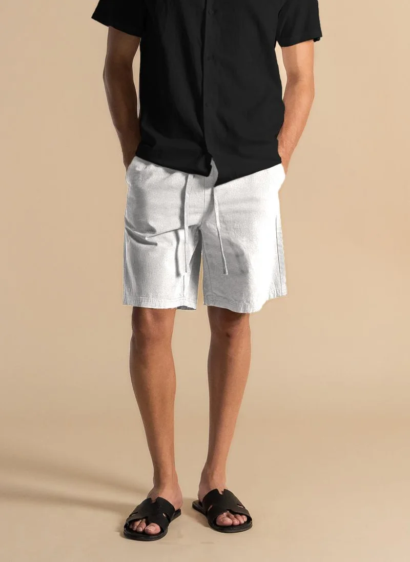 شايبس COTTON JOGGER-WAIST SHORTS
