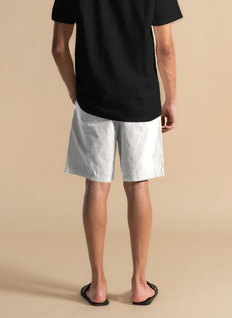 شايبس COTTON JOGGER-WAIST SHORTS