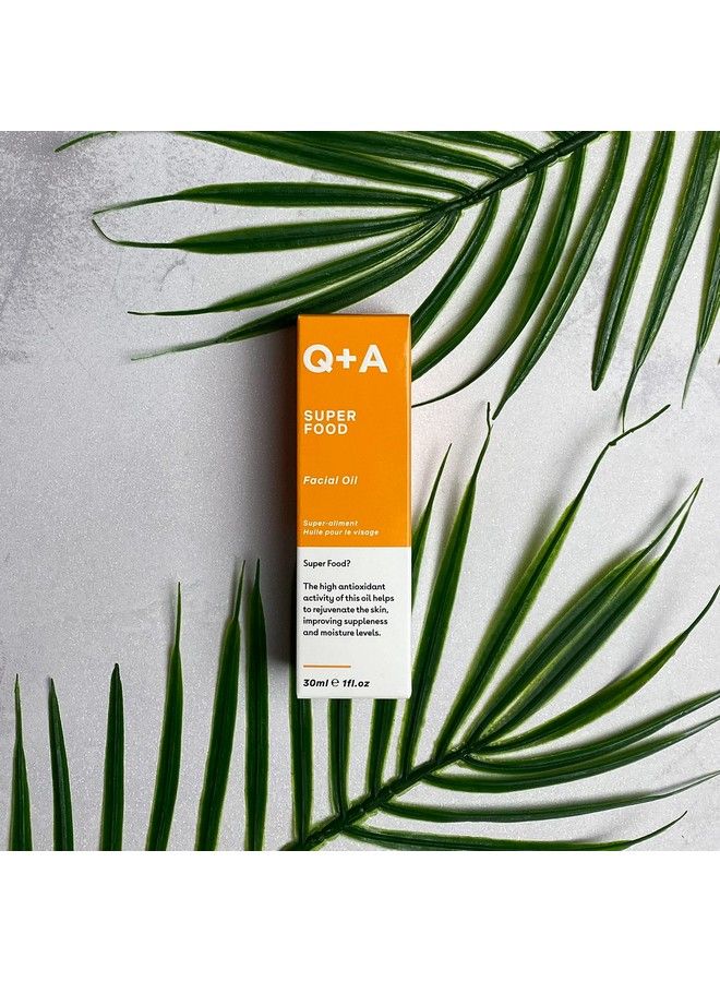Q+A زيت الوجه سوبر فود. زيت وجه معزز للبشرة محشو بمكونات طبيعية 100%. 30 مل/1 أونصة سائلة - Image 4