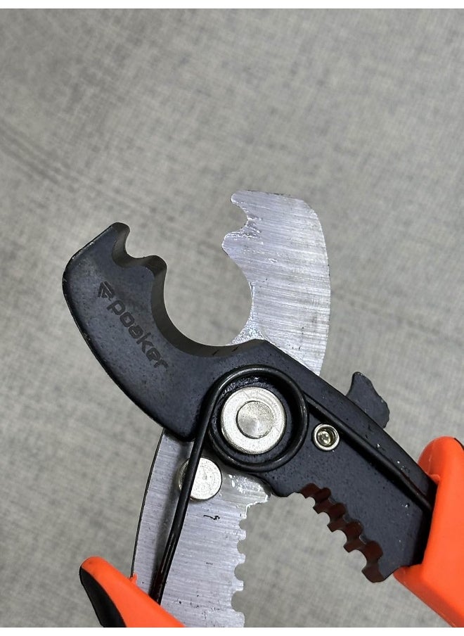 Poaker Poaker Professional Wire Cable Stripper Cutter Stripping Pliers Electrician Hand Tool  - Image 3