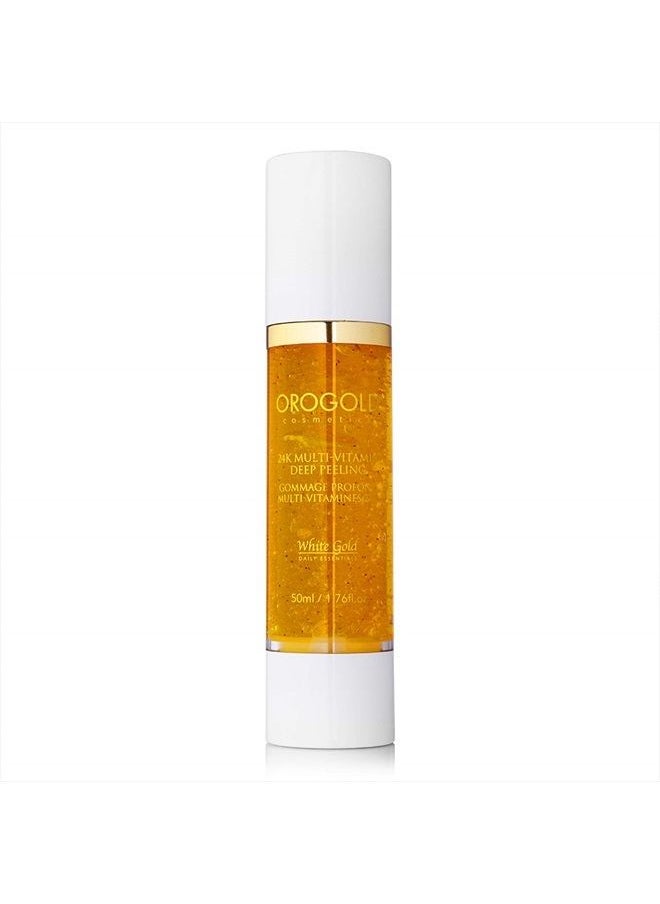 Orogold White Gold 24K Multi-Vitamin Deep Peeling Facial Exfoliator from OROGOLD Cosmetics - 50 ml., 1.76 fl. oz.  - Image 2