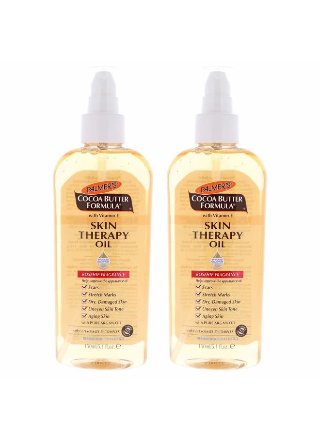 PALMER'S Palmers Cocoa Butter Skin Therapy Oil - Pack of 2 For Unisex 5.1 oz Oil - Image 1