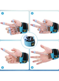 SYOSI Finger Exerciser, Finger Strengthener Adjustable Finger Exerciser and Finger Stretcher, Hand Yoga Equipment Grip Trainer for Hand Therapy, Rock - Relieve Arthritis, Carpal Tunnel Pain (40LB)  - Image 4
