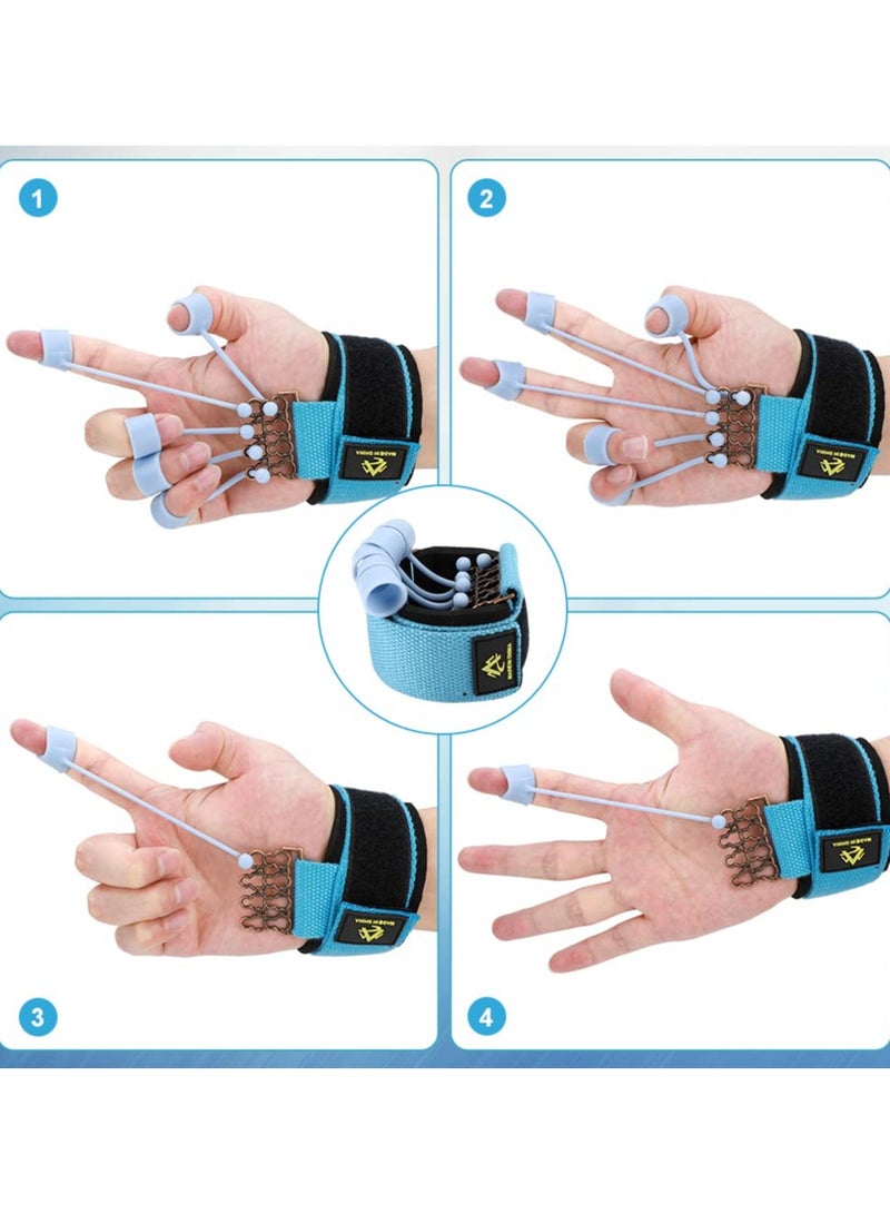 SYOSI Finger Exerciser, Finger Strengthener Adjustable Finger Exerciser and Finger Stretcher, Hand Yoga Equipment Grip Trainer for Hand Therapy, Rock - Relieve Arthritis, Carpal Tunnel Pain (40LB)  - Image 4