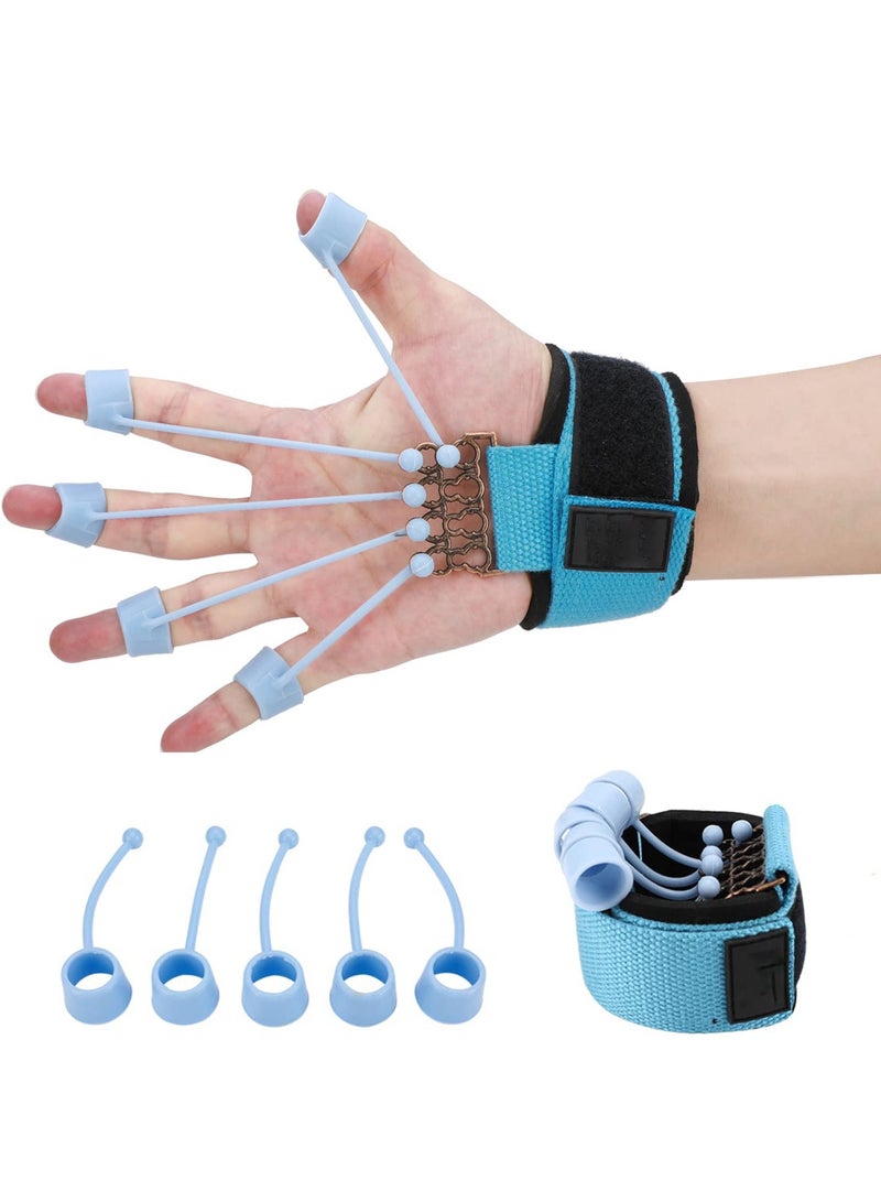 SYOSI Finger Exerciser, Finger Strengthener Adjustable Finger Exerciser and Finger Stretcher, Hand Yoga Equipment Grip Trainer for Hand Therapy, Rock - Relieve Arthritis, Carpal Tunnel Pain (40LB)  - Image 1