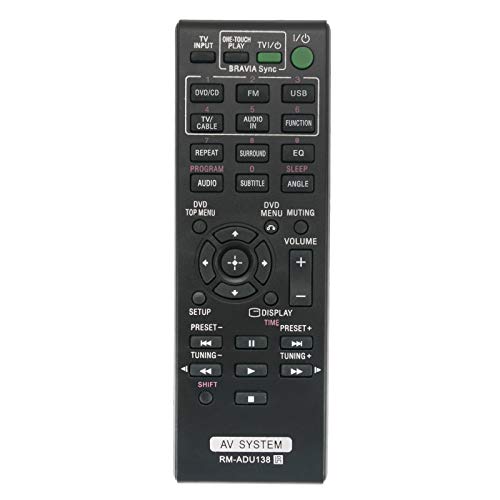 Allimity RM-ADU138 RM-ADU101 Replacement Remote Control fit for Sony DVD Home Theatre AV System DAV-TZ140 DAVTZ140 DAV-TZ145 DAVTZ145 DAV-TZ130 DAVTZ130 DAV-TZ135 DAVTZ135 DAV-TZ530 DAVTZ530 - Image 1