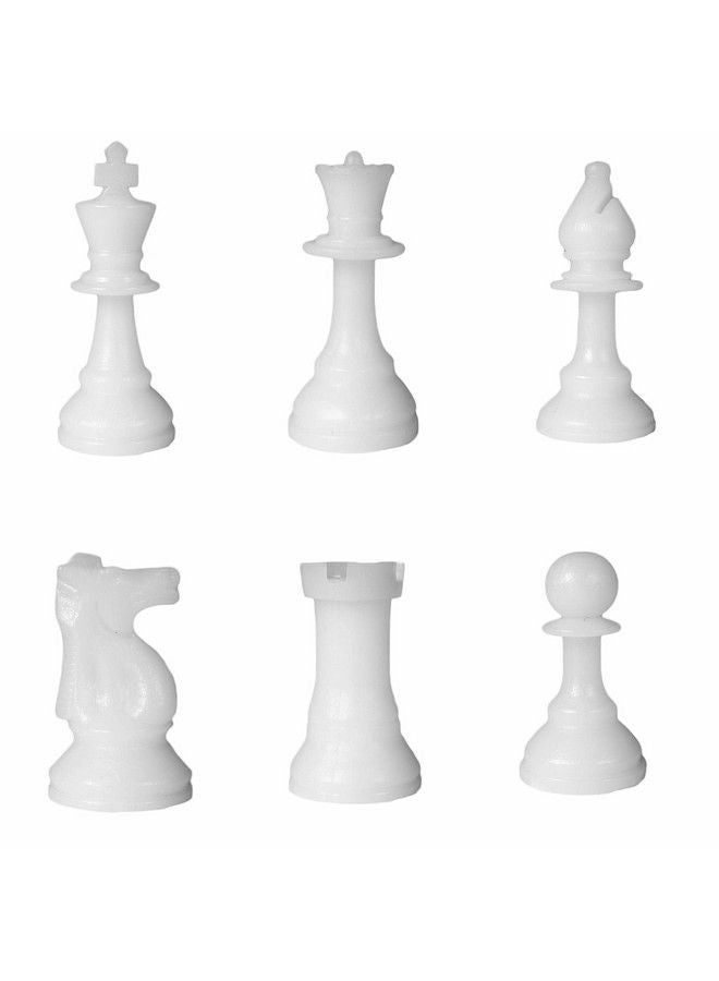 Brybelly Standard Staunton Chessmen Bucket 3.5" Tall King ; Full Set Of 32 Black & White Chess Pieces ; Replace Old Or Lost Pieces ; Solid Cast Plastic Set In Handy Carry Drum - Image 4