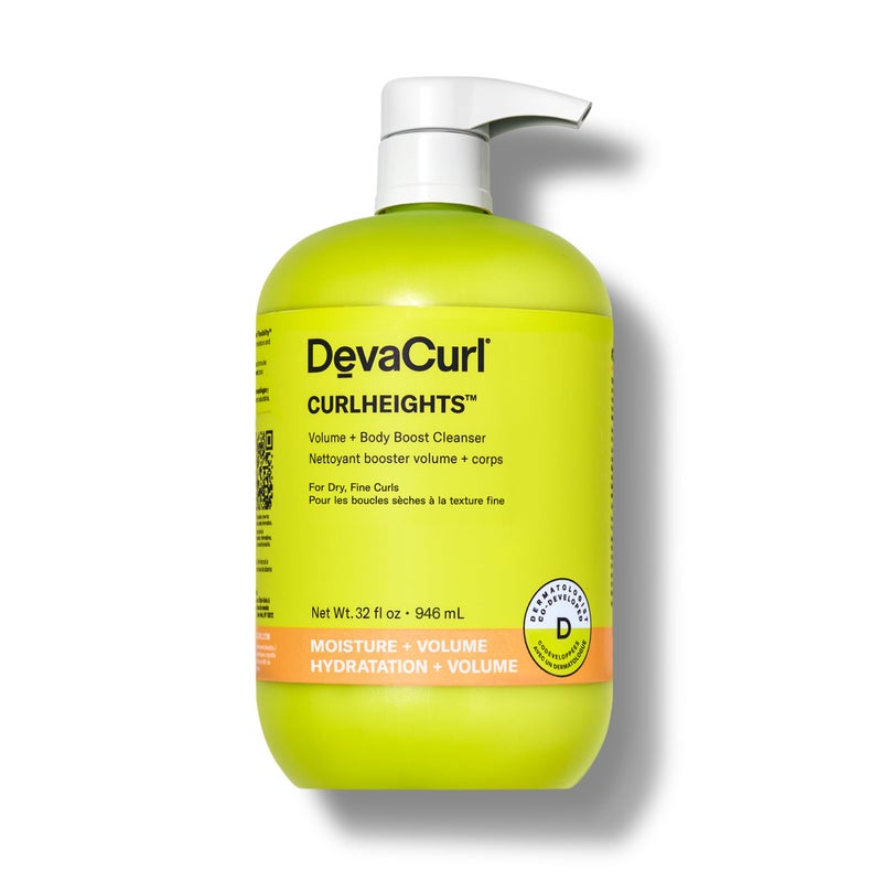 DevaCurl ديفا كيرل كيرل هايتس منظف تعزيز الحجم + الجسم، 32 أونصة - Image 1