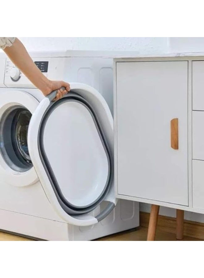 Foldable silicone bathtub and laundry basket – multi-purpose for travel, trips, and space saving. - Image 4