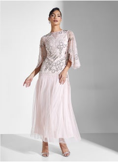 Frock and Frill Embellished Maxi Dress  - Image 1