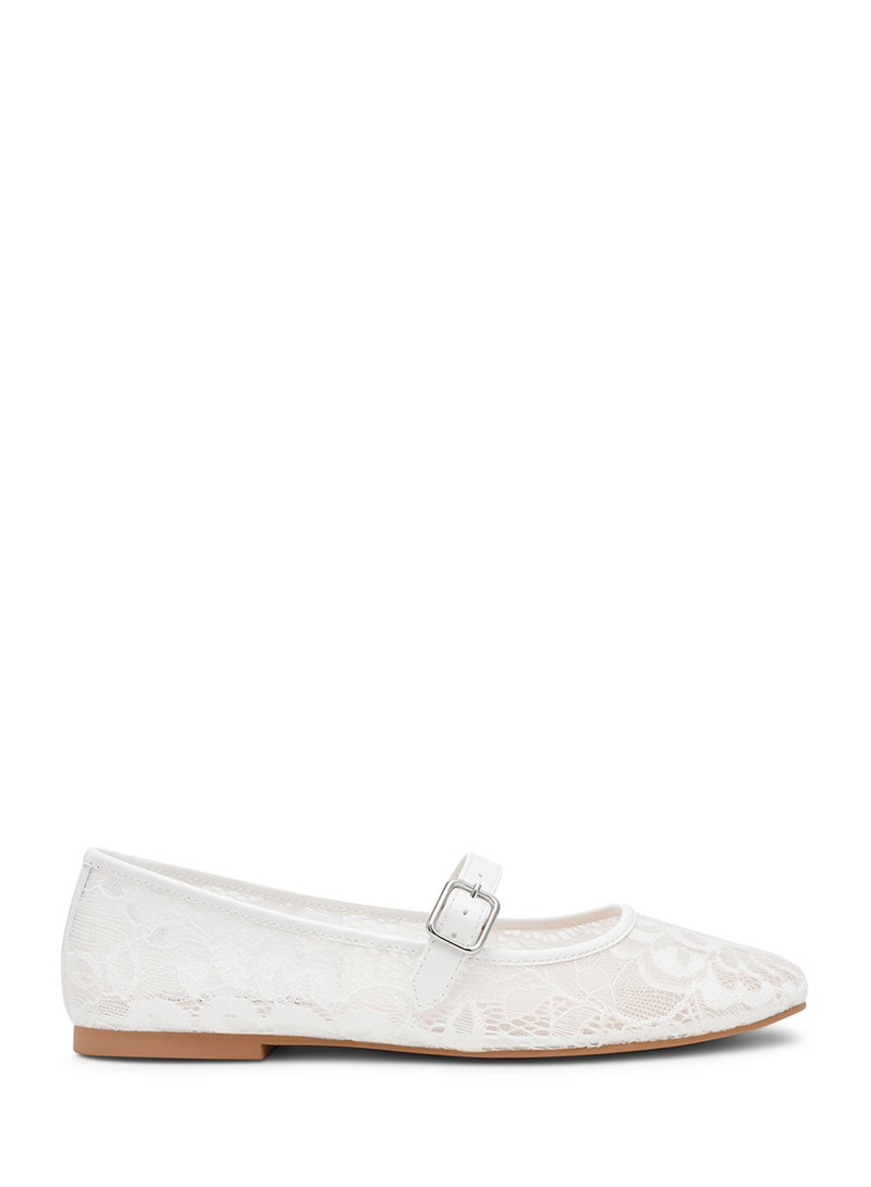 STEVE MADDEN Wildflower-L White Lace - Image 1