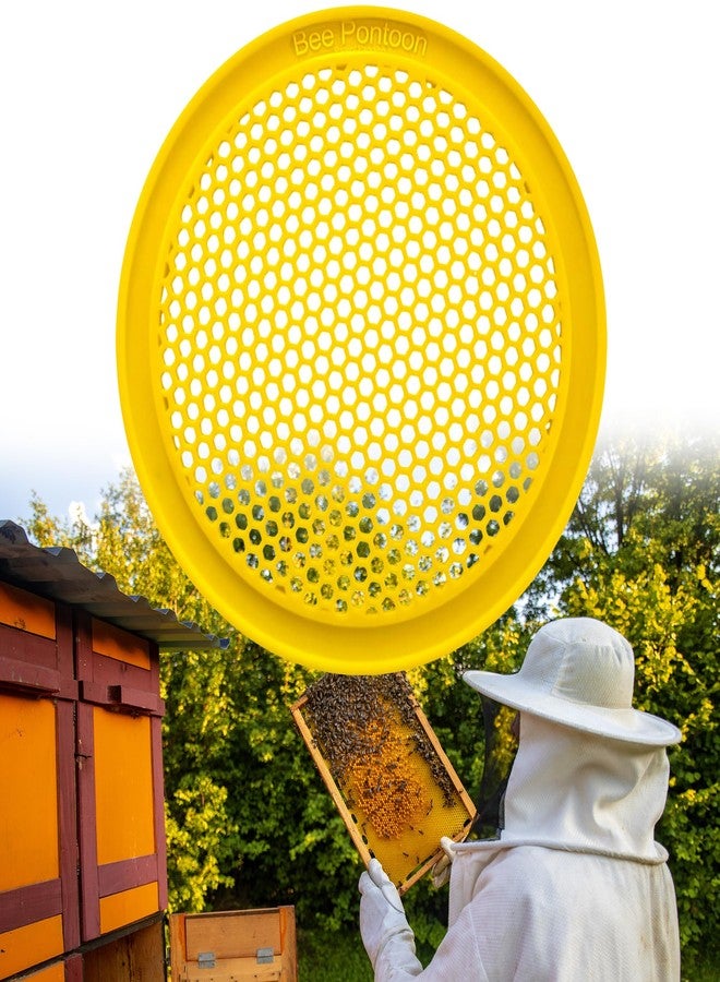 BEE PONTOON Watering Station, Watering Station for Garden, Feeder, Baths for Garden, Pollinator Watering Station, Butterfly Feeder, Butterfly Watering Station, Garden Decor - Yellow - Image 1