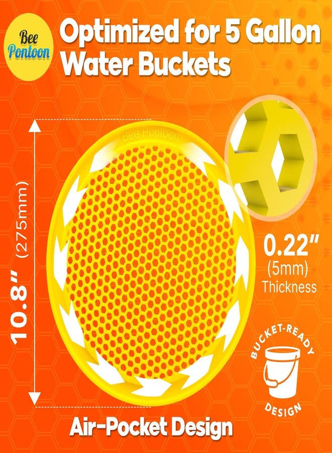 BEE PONTOON Watering Station, Watering Station for Garden, Feeder, Baths for Garden, Pollinator Watering Station, Butterfly Feeder, Butterfly Watering Station, Garden Decor - Yellow - Image 2