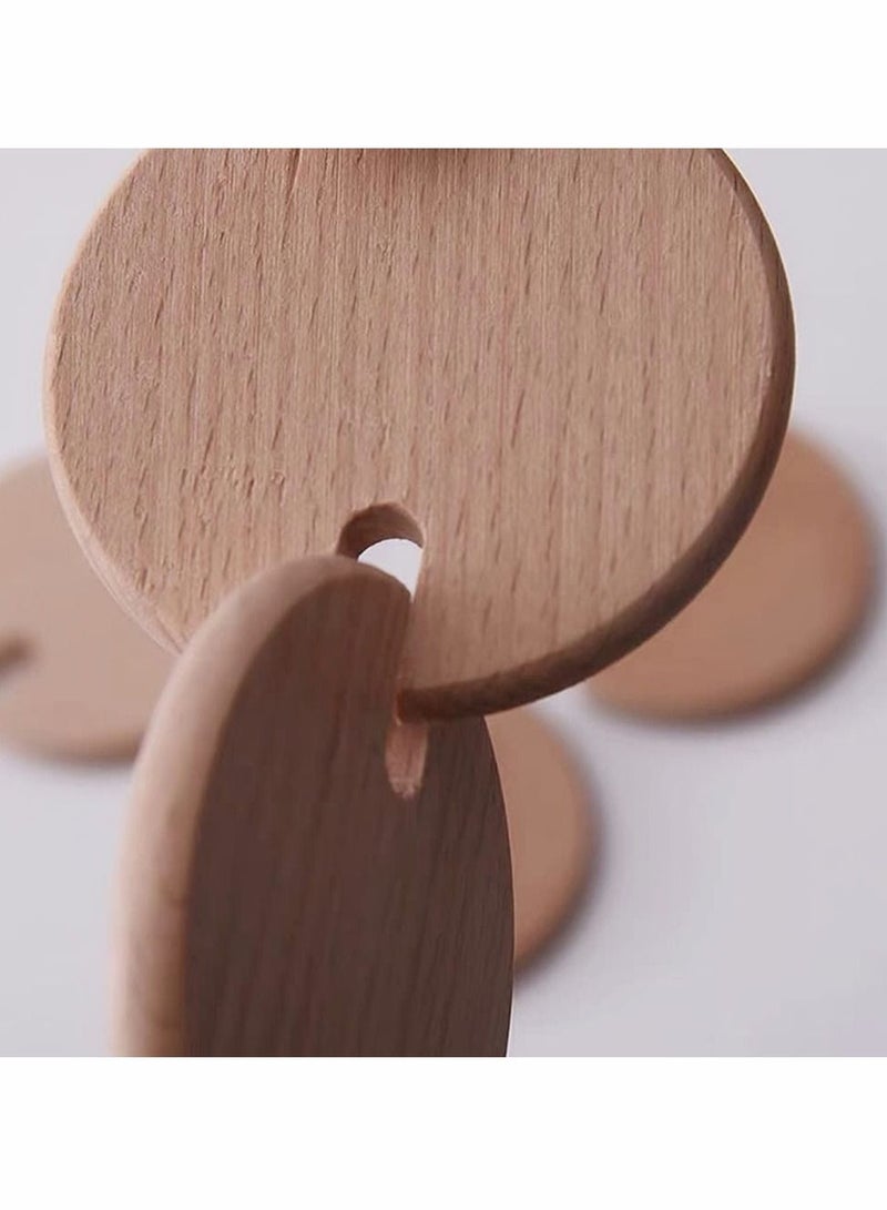 Y&D Wooden Interlocking Discs Teether Toys, for Essential Toy Infant Toddler Development Child Natural Baby Finger Grasping  - Image 4