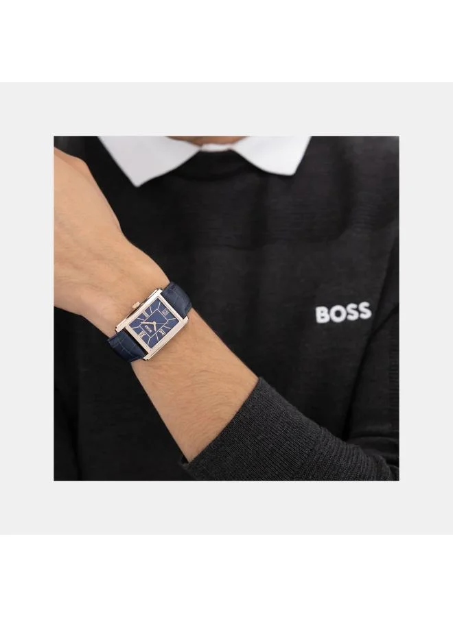 BOSS  Quartz analog Watch Leather Strap for Men | Best Price UAE