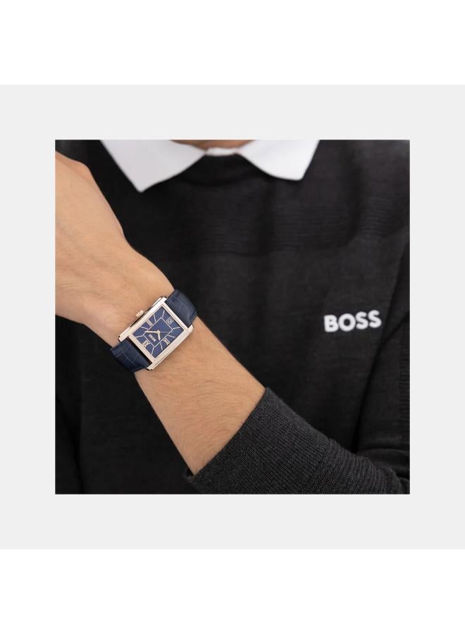 BOSS Quartz analog Watch Leather Strap - Image 4