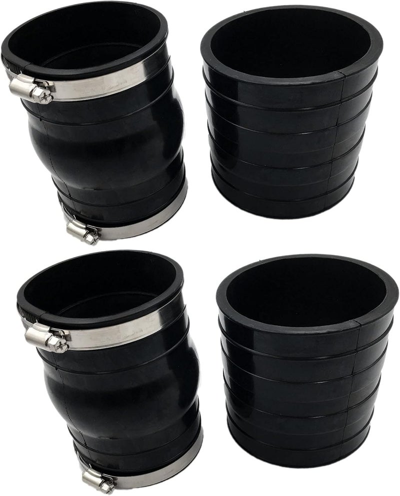 IBVIBV AOKUS Upper Lower Rubber Coupler Exhaust Hose Bellows for OMC Volvo Penta 4.3 5.0 5.7 - Image 1