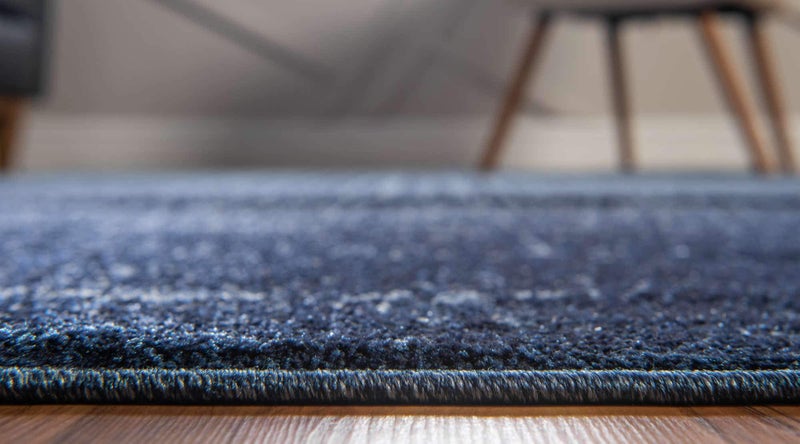 Unique Loom Del Mar Collection Area Rug - Jennifer (4' 1" x 6' 1" Rectangle, Blue/ Navy Blue) - Image 4