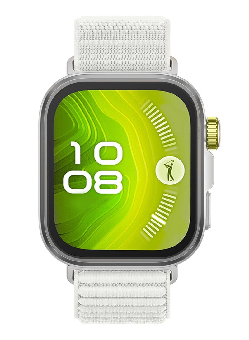 Premium Loop Watch Band for Watch 4 & Watch 4 Pro – Adjustable, Soft & Durable Replacement Strap White - Image 5