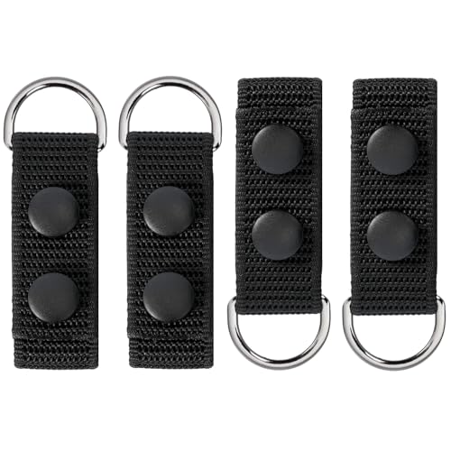 TACNEX Duty Belt Suspenders Loop Attachment with Metal Ring Nylon Tool/Utility Belt Keepers Connectors Police Harness Extenders/Adapter fit up to 2.25 inch Wide Universal Fit - Image 1