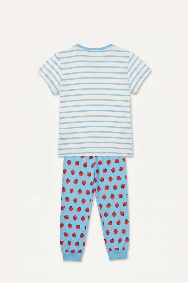 ديفاكتو Baby Girl 100% Cotton Pyjama Set