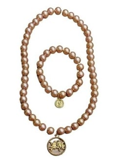 Artificial pearl necklace and bracelet set
