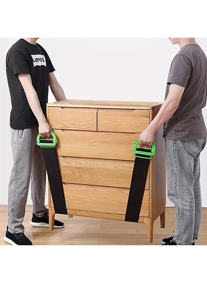 Green Heavy Duty Adjustable Lifting Strap for Furniture Boxes Mattresses Supports Up to 600 lbs - Image 3