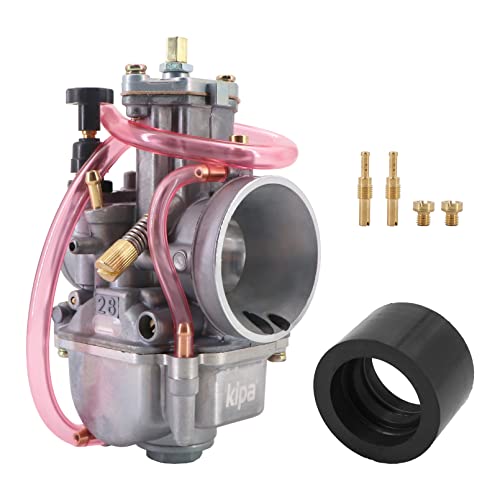 KIPA Carburetor for KX80 KX85 KX100 Yamaha YZ80 YZ85 DT100 SUZUKI RM80 85 CR80 CR85R GY6 PWK28mm 2 stroke Racing Flat Slide Carb Carburetor with Intake needle jet - Image 1