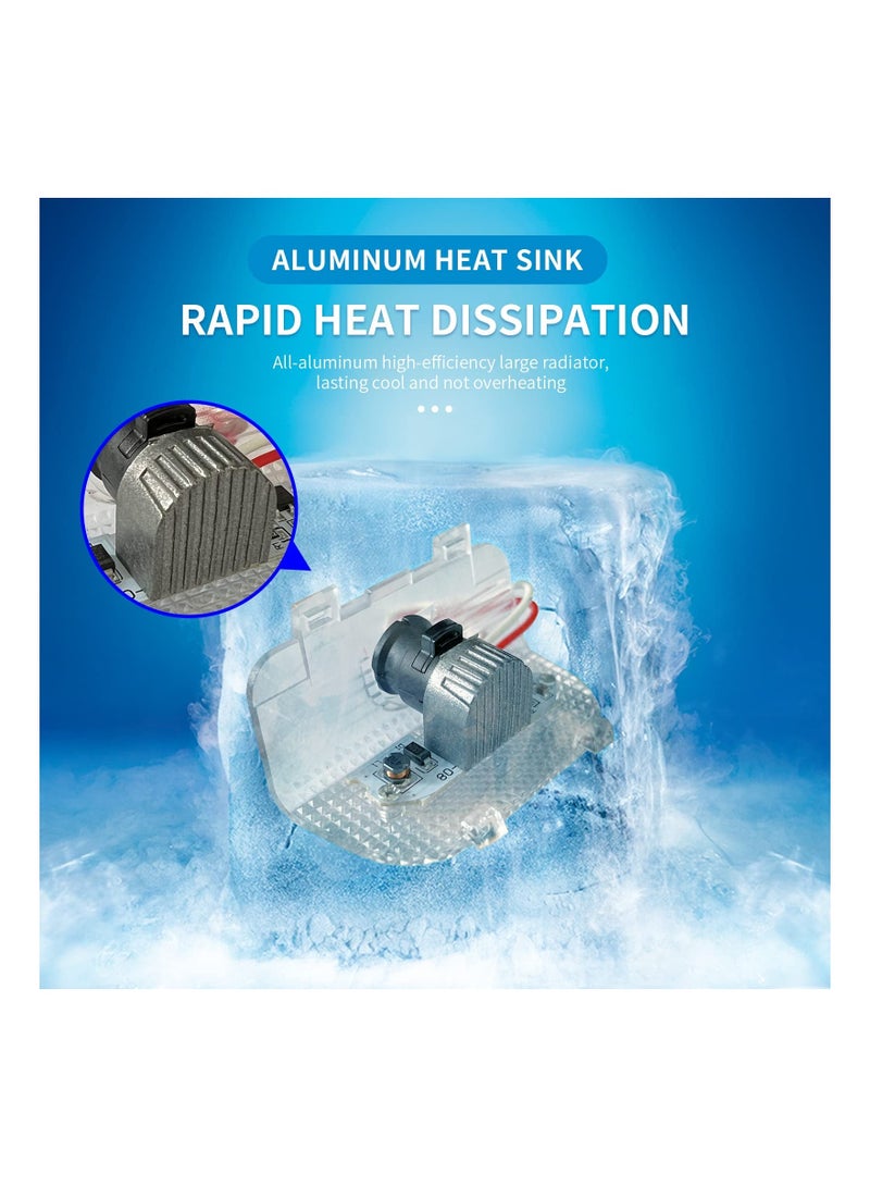 MUNTAQI 2PCS Car Door LED Logo Light Replacement for Accord, 3D Ghost Shadow Puddle Lights Never Fade 3D LED Car Light for Accord 2013-2022 Spirior Odyssey Elysion CR-Z√Ø¬ºÀÜNew Accord Spirior Odyssey Elysion CR-Z - Image 3