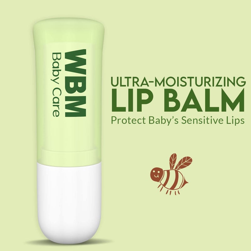 WBM Care Baby Lip Balm | Clean, Natural, and Non-Toxic Formula | Fragrance-Free Lip Care for Babies, Gentle Hydration and Protection for Delicate Lips - Image 2