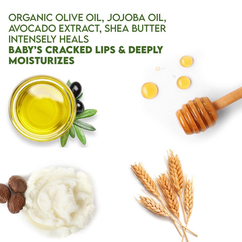WBM Care Baby Lip Balm | Clean, Natural, and Non-Toxic Formula | Fragrance-Free Lip Care for Babies, Gentle Hydration and Protection for Delicate Lips - Image 3