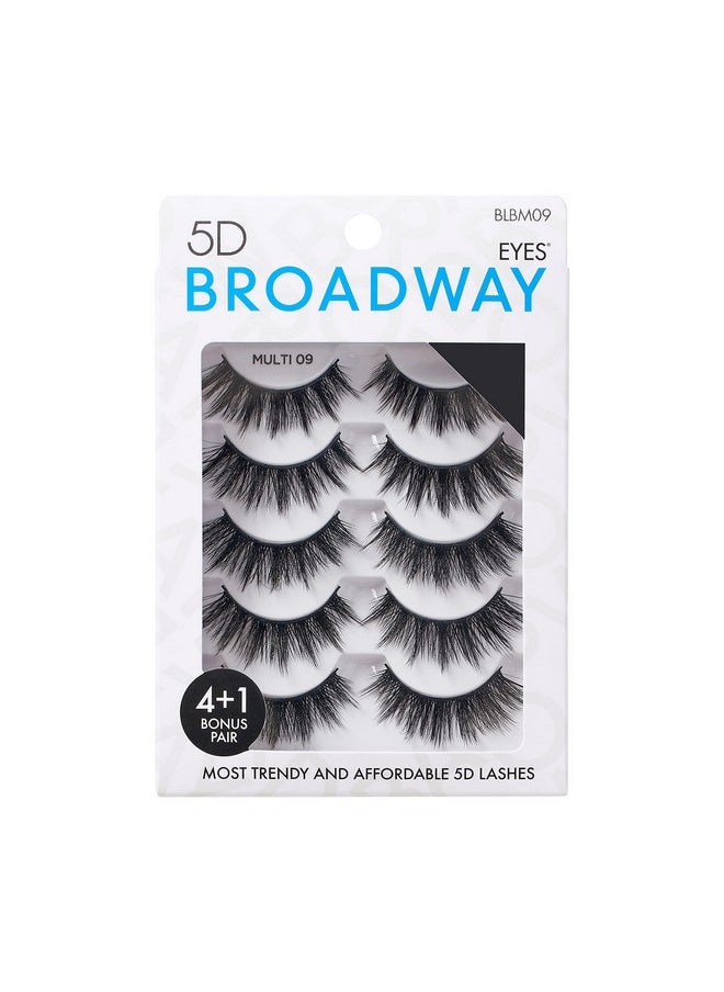 Broadway Eyes Broadway Lashes Strip False Eyelashes Multipack Fake Eyelashes Natural To Dramatic Look Lash Set 5 Pairs (09)  - Image 2