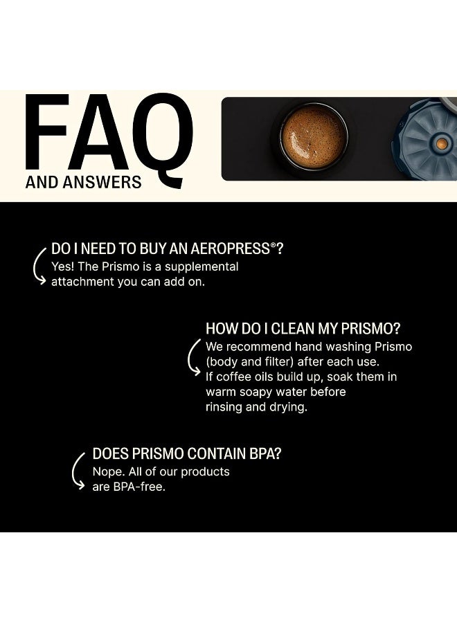 FELLOW Reusable Filter And Pressure-Operated Accessories For The Aeropress Coffee Machine With Espresso Style, Drip Immersion And Cold Preparation At Home  - Image 3