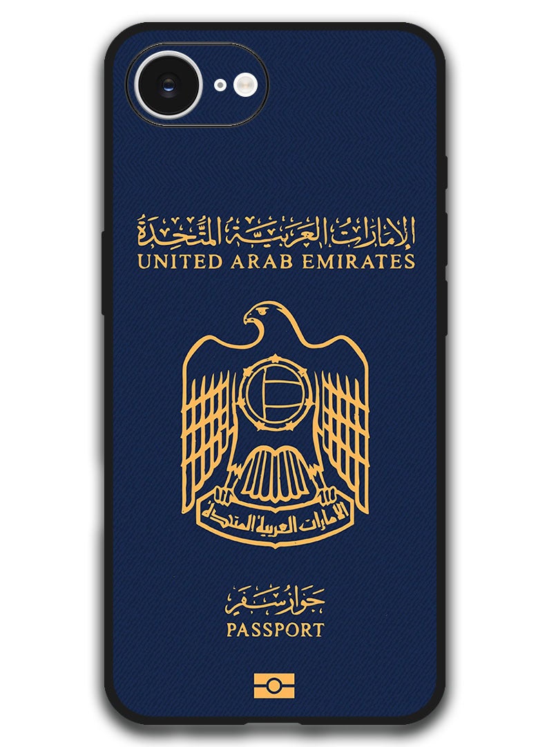 Theodor Case Compatible with Apple iPhone 16e 6.1 Inch Protection Shockproof Bumper Cover - UAE Passport - Image 1