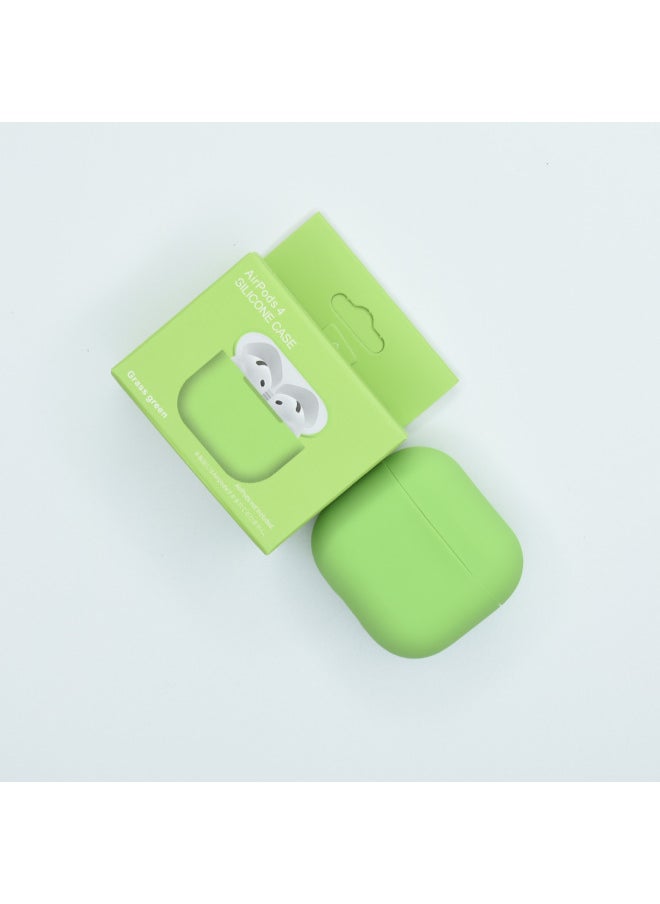 Generic - Suitable For Apple Airpods 4 Wireless Bluetooth Headset Silicone Protective Case Anti-fall Storage Bag Liquid Split-Color:Light Yellow-Applicable Models:Airpods 4 - Image 1