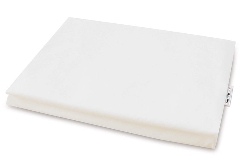 InteVision 400 Thread Count 100 Egyptian Cotton Bed Wedge Pillowcase Replacement Cover Designed to Fit The 12 Height Version of The Foam Wedge Bed Pillow 25 x 24 x 12