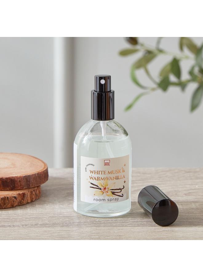 هوم بوكس رذاذ الغرفة برائحة المسك الأبيض والفانيليا الدافئة من كارا - 100 مل - Image 2
