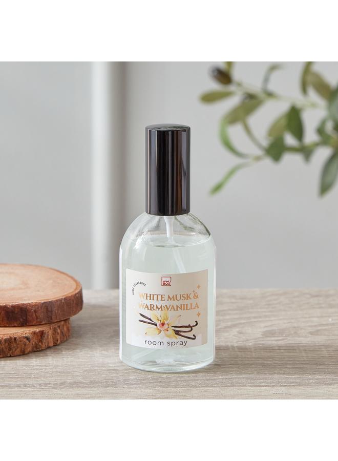 هوم بوكس رذاذ الغرفة برائحة المسك الأبيض والفانيليا الدافئة من كارا - 100 مل - Image 1