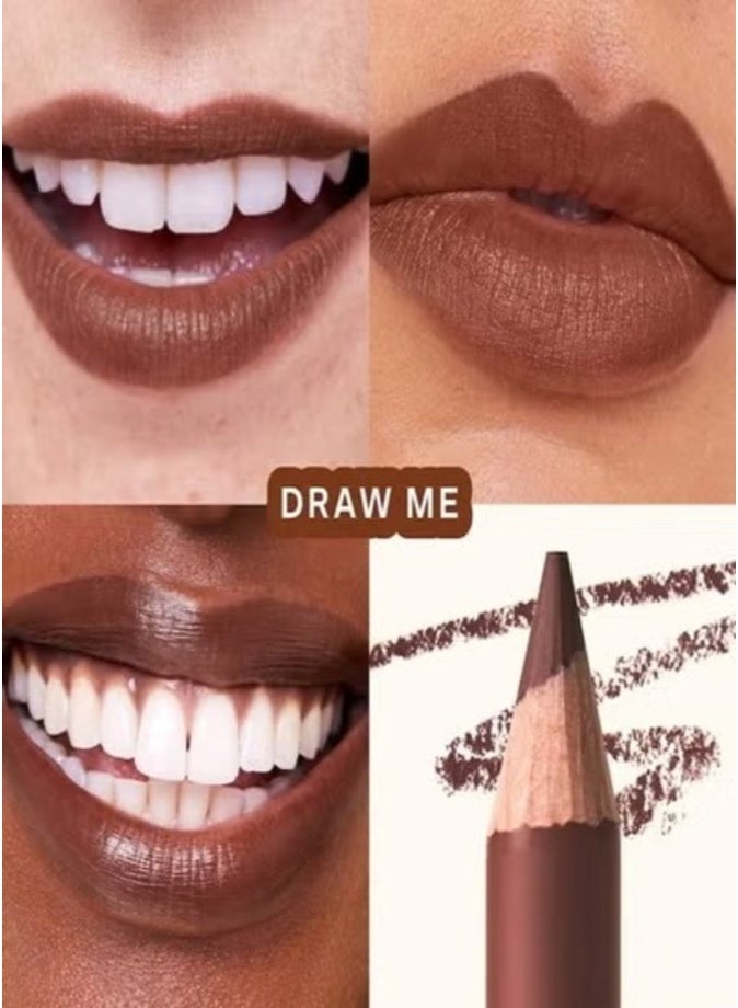 Tower 28 OneLiner Lip, Eye & Cheek Multi-Use Liner Pencil , Draw Me - chocolate brown 1.14g | Long-Wear, Vegan & Creamy Formula - Image 2