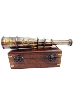 SHOPLYN SHOPLYN1920 DOLLOND London Brass Maritime Vintage Telescope Nautical Spyglass Antique Mounted Solid Brass 16 Inch Pirate Telescope 