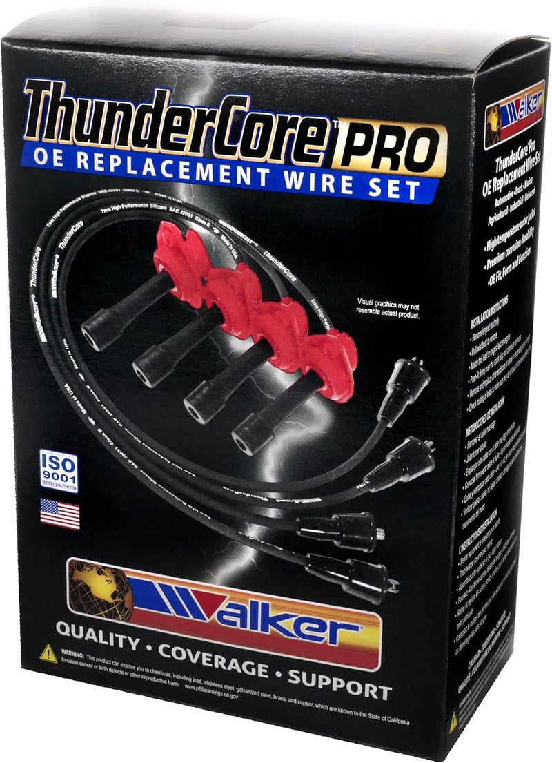 Walker Products مجموعة أسلاك شمعات الإشعال ThunderCore PRO Premium 924-1829A - Image 4