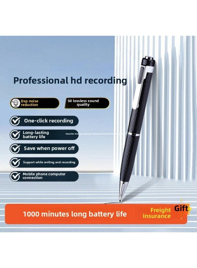 Pen-shaped Recording Pen Professional High-definition Noise Reduction Ultra-long Standby Recording Meeting Recorder Equipment For Students In Class-Body Color:Apple Version [supports Apple Mobile Phone Link + One-click Recording + Super Long Battery Life] Comes With 3 Refills-Memory Capacity:8GB  - Image 2