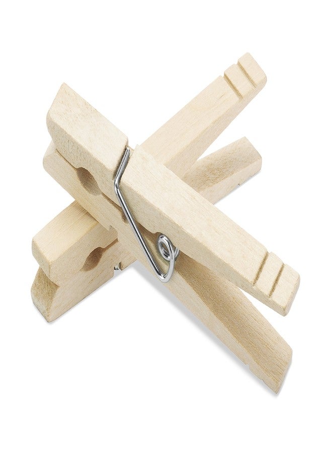 Whitmor Natural Wood Clothespins (Natural, 100 Pins) - Image 1