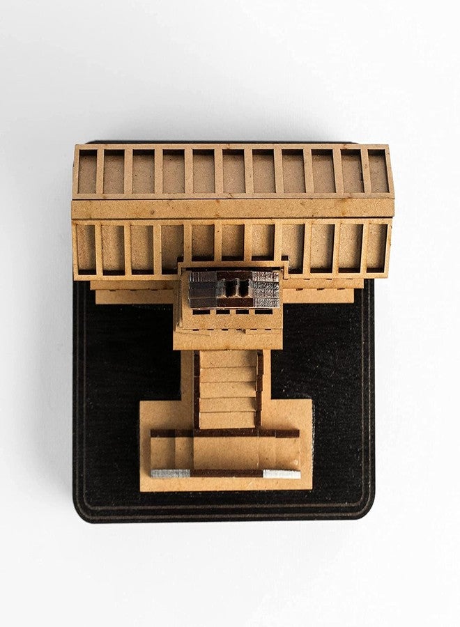 Amzgear Badrinath Temple in Wood | Wooden Shree Miniature 3D Handmade| Religious Decorative showpiece Decoration, Office and Gift (Badrinath) - Image 4