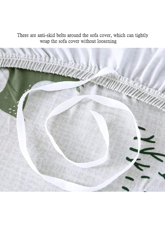 The Bros L-shaped Elastic Sofa Cover, All-inclusive Sofa Cover, Milk Silk Material, Smooth Without Wrinkles, Close To the Skin and Good Ventilation (Color 2,2 seater + 3 seater) - Image 3