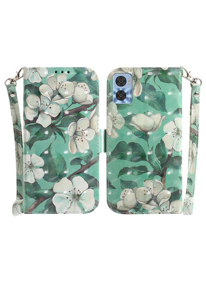 S-TOP Case For Motorola Moto E22/E22i 3D Colored Horizontal Flip Leather Phone Case - Image 1