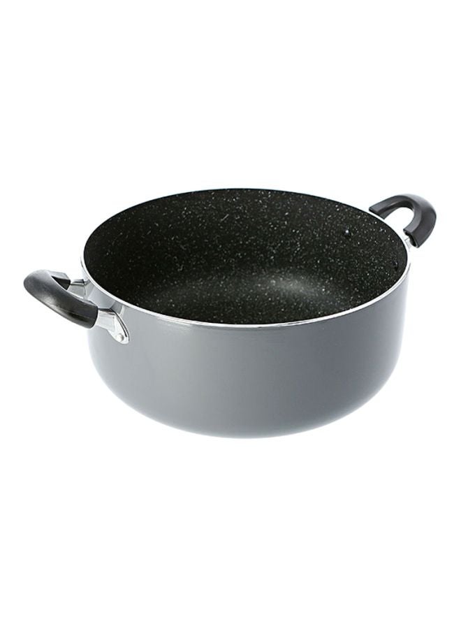 DELCASA Non-Stick Aluminum Casserole Gray 26cm - Image 4
